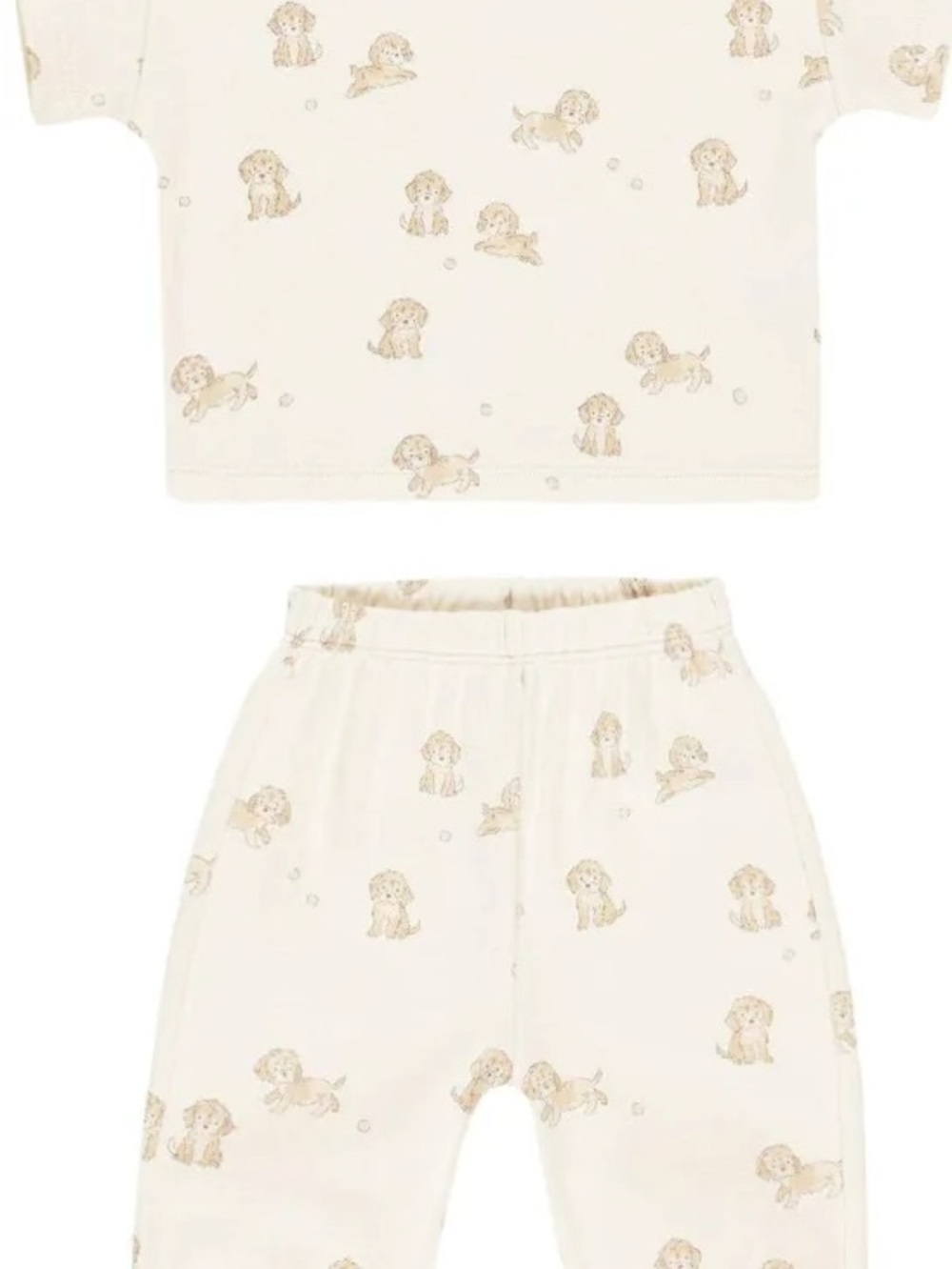 NWT Quincy Mae Puppy Print Matching Set